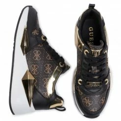Sneakers GUESS - Tallya FL5TLY FAL12 BROWN/BLACK Brown -GUESS Sales Store 0000206398246 05 jc