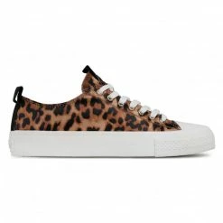 Sneakers GUESS - Ederla Low Cut FL5ERL FAB12 LEOPA Brown -GUESS Sales Store 0000207894082 02 rz