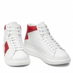 Sneakers Trainers GUESS - Salerno Mid FM5SAM LEA12 WHIRE White -GUESS Sales Store 0000209689754 07 fp
