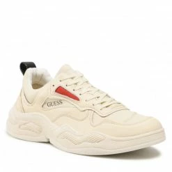 Sneakers Trainers GUESS - Bassano FM5BAS LEA12 CREAM Beige