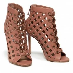 Ankle Boots GUESS - Abriele FL5ABL LEA09 ROSE Pink -GUESS Sales Store 0000209704297 05 ts