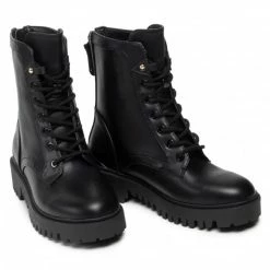 Hiking Boots GUESS - Olenni FL5ONI LEA10 BLACK Black -GUESS Sales Store 0000209706185 06 plj