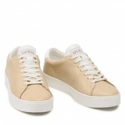 Sneakers Trainers GUESS - Patricia FL5PAT LEA12 BEIGE Beige -GUESS Sales Store 0000209706260 08 rz