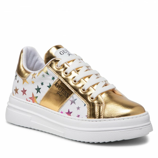 Sneakers Trainers GUESS - Wilma Star FJ5WIM FAB12 WHITE Gold, Colourful 1 Sneakers Trainers GUESS - Wilma Star FJ5WIM FAB12 WHITE Gold, Colourful
