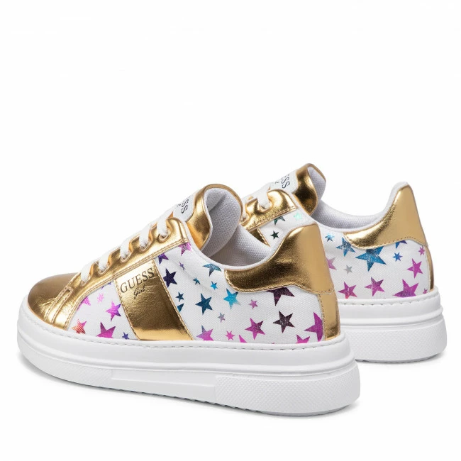 Sneakers Trainers GUESS - Wilma Star FJ5WIM FAB12 WHITE Gold, Colourful 3 Sneakers Trainers GUESS - Wilma Star FJ5WIM FAB12 WHITE Gold, Colourful - Image 3