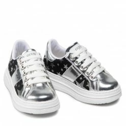 Laced Shoes Trainers GUESS - Wilma Star FI5WIM FAB12 SILVE Silver -GUESS Sales Store 0000209711042 03 bs kopia