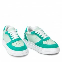 Laced Shoes Trainers GUESS - Afi FI5GAF LEA12 TURQU Green -GUESS Sales Store 0000209711301 06 bs kopia