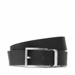 Men's Belts Men's Belt GUESS - Adjustable & Revesible Belt BM7545 LEA35 BLA Black