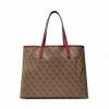 Canvas Totes & Shoppers Handbag GUESS - Vikky (SG) HWSG69 95240 BRO Brown