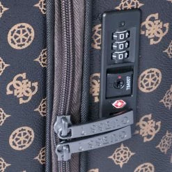 Suitcases Small Trolley GUESS - Wilder (P7) Travel TWP745 29430 BRO Brown -GUESS Sales Store 0190231355069 06 kt