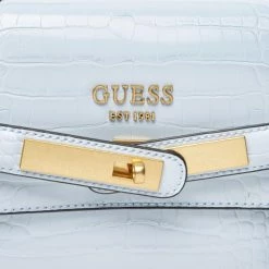 Classic Handbag GUESS - Enisa Top Handle Flap HWCA84 21200 POD Blue -GUESS Sales Store 0190231569749 03 pa
