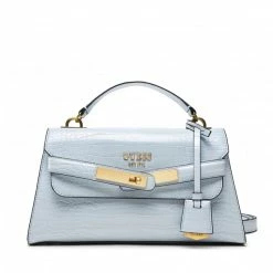 Classic Handbag GUESS - Enisa Top Handle Flap HWCA84 21200 POD Blue