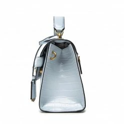 Classic Handbag GUESS - Enisa Top Handle Flap HWCA84 21200 POD Blue -GUESS Sales Store 0190231569749 06 pa