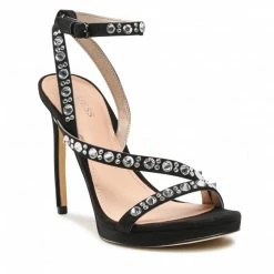 Elegant Sandals Sandals GUESS - Kaiha FL6KIH LEL03 BLACK Black