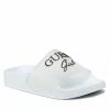 Clogs And Mules Slides GUESS - Dina FI6DIN ELE19 WHITE White