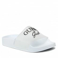 Clogs And Mules Slides GUESS - Dina FI6DIN ELE19 WHITE White