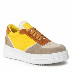 Sneakers Trainers Guess - Afi FJ6GAF LEA12 LTGRE Colourful, Yellow
