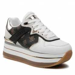 Sneakers Trainers GUESS - Harinna FL7HAR FAL12 BRWHI White, Brown