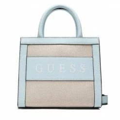 Classic Handbag GUESS - HWWB86 99760 NATURAL/ALOE PALM Beige, Blue