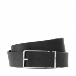 Men's Belts Men's Belt GUESS - BM7597 LEA35 BLA Black