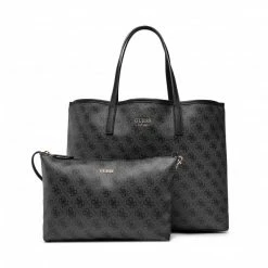 Canvas Totes & Shoppers Handbag GUESS - Vikky (SG) HWSG69 95240 COA Grey