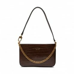 Classic Handbag GUESS - Katey Croc (CB) Mini Bags HWCB84 94720 BRO Brown