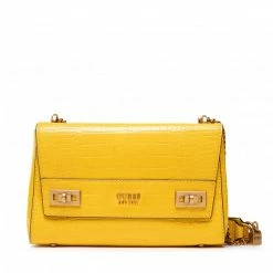 Classic Handbag GUESS - Katey Croc (CB) HWCB84 94190 YEL Yellow