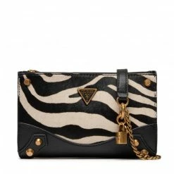 Evening Handbags Handbag GUESS - Amantea (ZH) HWZH86 50140 ZEBRA Beige, Black