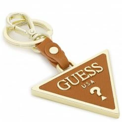 Keychains Fob GUESS - Not Coordinated Keyrings RW7421 P2201 LIC Brown, Gold