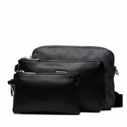 Men's Messenger Bag GUESS - Vezzola Smart Triple Pochette HMEVZL P2293 BLA Grey