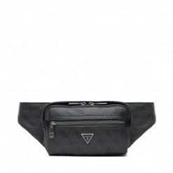 Men's Waist Pack GUESS - Vezzola Smart Squared Bum Bag HMEVZL P2294 BLA Grey