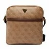 Men's Messenger Bag GUESS - Vezzola Top Zip Crossbody Flat HMVZLA P2258 BBO Brown