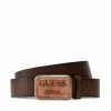 Men's Belts Men's Belt GUESS - Adjustable Belt BM7556 LEA30 BRO Brown