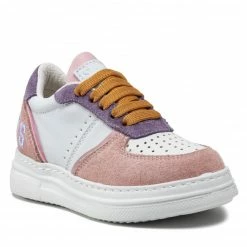 Laced Shoes Trainers GUESS - Afi FI6GAF LEA12 WHITE White, Pink