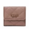 Women's Wallets Mały Portfel Damski GUESS - Abey (QB) Slg SWQB85 58440 BEI Brown