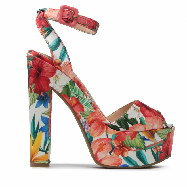 Casual Sandals Sandals GUESS - Garza4 FL6G4R SAT03 FLOWE Colourful 2 Casual Sandals Sandals GUESS - Garza4 FL6G4R SAT03 FLOWE Colourful - Image 2
