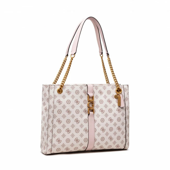 Classic Handbag GUESS - Briana Girlfriend Tote HWPA84 89230 CREAM LOGO White 2 Classic Handbag GUESS - Briana Girlfriend Tote HWPA84 89230 CREAM LOGO White - Image 2