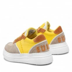 Laced Shoes Trainers GUESS - Af1 FI6GAF LEA12 LTGRE Colourful, Yellow -GUESS Sales Store 03 0000209886375 is