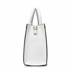 Classic Handbag GUESS - Salford Mini HWWB86 99760 NATURAL/WHITE Beige, White -GUESS Sales Store 03 0000300883464 kt