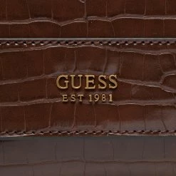 Evening Handbags Handbag GUESS - Katey Croc (CB) HWCB84 94190 BROWN Brown -GUESS Sales Store 03 0190231588269 mk