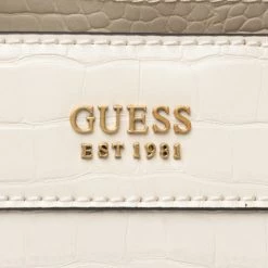 Classic Handbag GUESS - Katey Croc Luxury Satchel HWCB84 94260 EGS Beige -GUESS Sales Store 03 0190231588313 ks