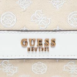 Classic Handbag GUESS - Always (Eb) HWEB84 25210 WHI White, Beige -GUESS Sales Store 03 0190231620501 is