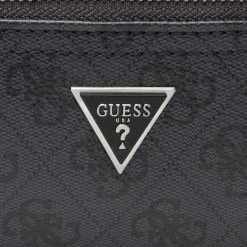 Men's Waist Pack GUESS - Vezzola Smart Squared Bum Bag HMEVZL P2294 BLA Grey -GUESS Sales Store 03 7628067763206 pa