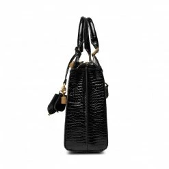 Classic Handbag GUESS - Katey Croc Luxury Satchel HWCB84 94260 BLA Black -GUESS Sales Store 04 0190231588290 ph
