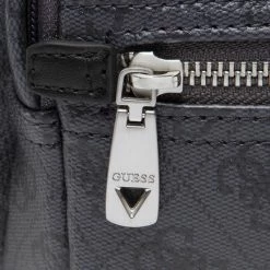 Men's Waist Pack GUESS - Vezzola Smart Squared Bum Bag HMEVZL P2294 BLA Grey -GUESS Sales Store 04 7628067763206 pa