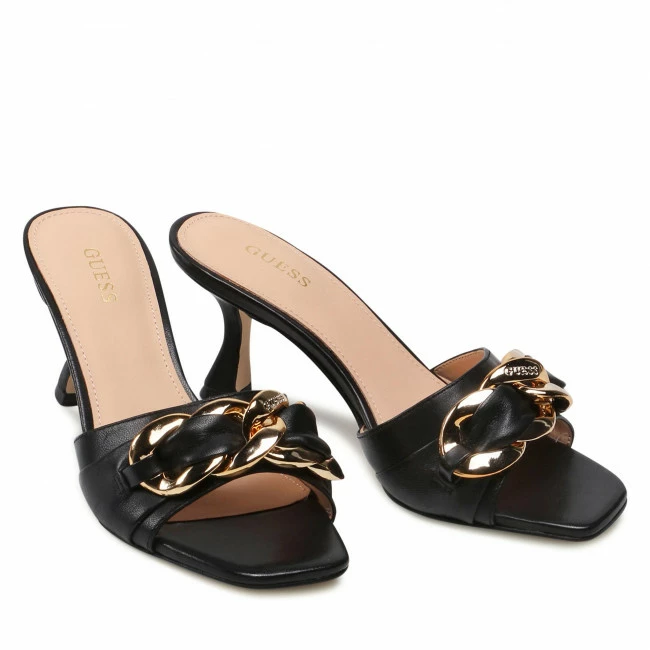 Elegant Mules Slides GUESS - Dillie FL6DL LLEM03 BLACK Black 5 Elegant Mules Slides GUESS - Dillie FL6DL LLEM03 BLACK Black - Image 5