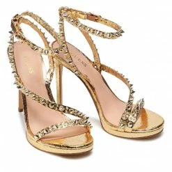 Elegant Sandals Sandals GUESS - Kaiha FL6KIH LEL03 GOLD Gold -GUESS Sales Store 05 0000209880809 rz