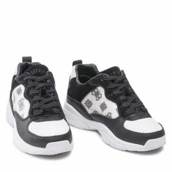 Sneakers Trainers GUESS - Luckee2 FL6LCK FAL12 BLKWH Black -GUESS Sales Store 05 0000209893038 rz