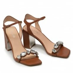 Elegant Sandals Sandals GUESS - Maliny FL6MLY LEA03 CUOIO Brown -GUESS Sales Store 05 0000209893212 mk