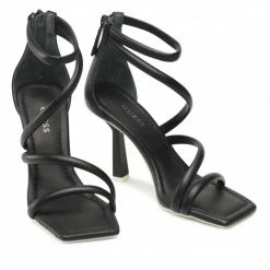 Elegant Sandals Sandals GUESS - Leance FL6NCE LEA03 BLACK Black -GUESS Sales Store 05 0000209893755 rz